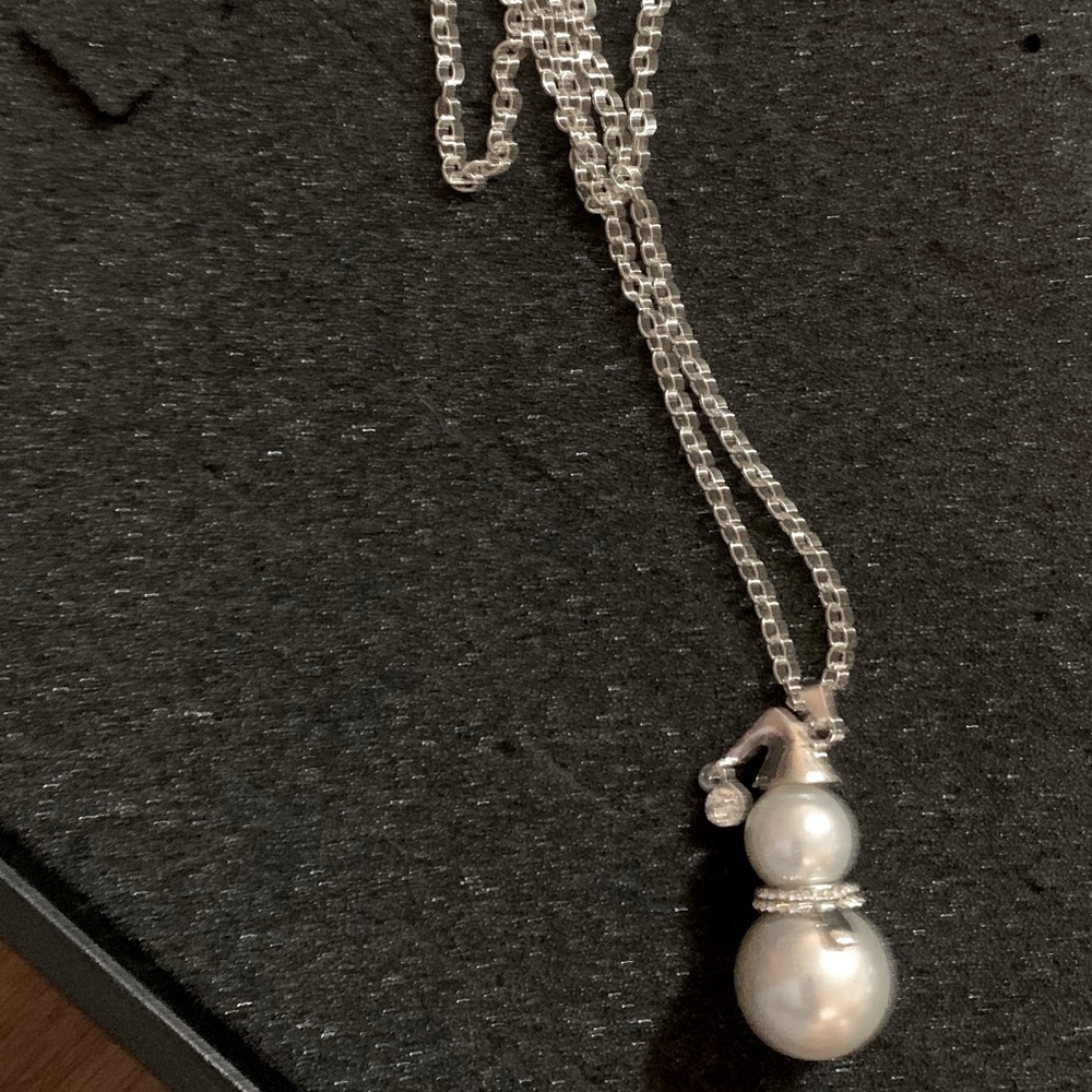 Snowman necklace